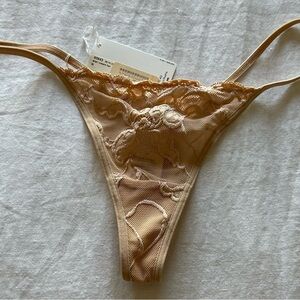 Elegant Lace Women's Intimate in Tan